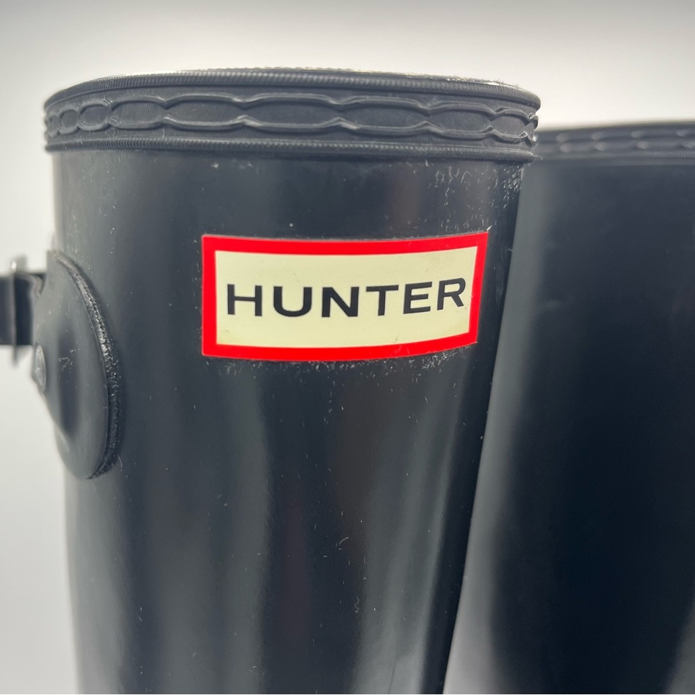Hunter Black Knee-High Boots - Picture 9 of 12